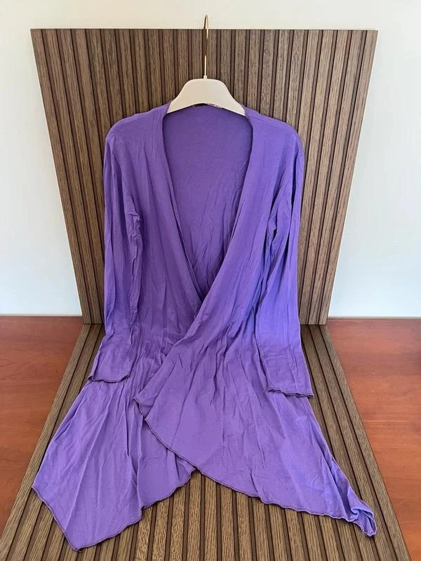 Cardigan Comprido Roxo